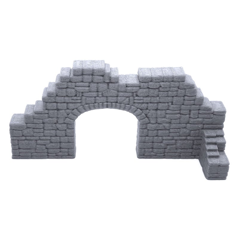 EnderToys Ruined Stone Walls Set A, Terrain Scenery for Tabletop 28mm Miniatures Wargame, 3D Printed and Paintable - Image 4
